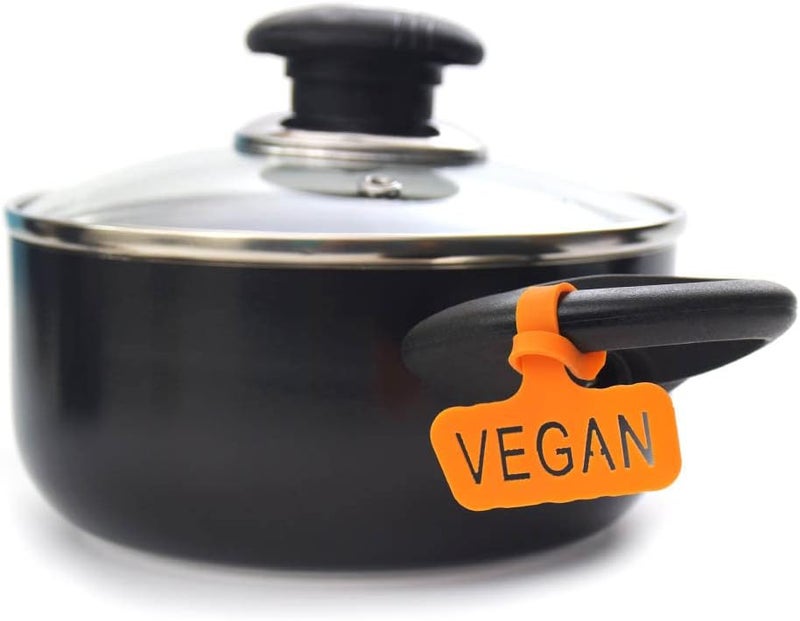 Name-Me ARG Vegan Food Labels. Organization and Decor Accessories. Pack of 2 Kitchen Tags to Identify and Distinguish Different Types of Food. - Image 3